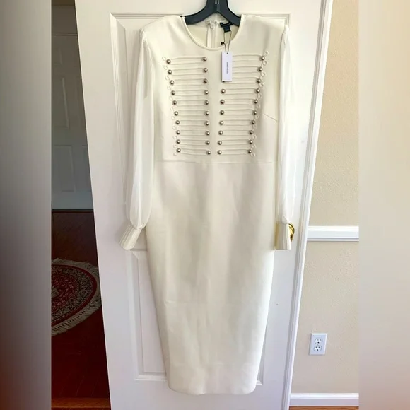 Karen Millen | Dresses | Nwt Karen Millen Column Dress Cream Bandage Knit Front Decor Maxi Slit L | Poshmark Karen Millen | Dresses | Nwt Karen Millen Column Dress Cream Bandage Knit Front Decor Maxi Slit L | Poshmark